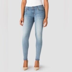 Levi’s mid rise skinny stretch faded jeans, size 6